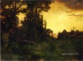 Twilight paysage Thomas Moran Forêt